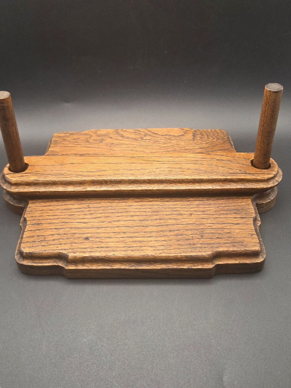 Vintage Napkin Holder Oak Wind Proof Country French Farm